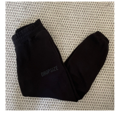 Dropsize Jogginghose Herren Schwarz S Tapered Regular Fit Elastischer Bund