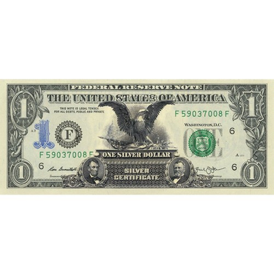 #ad quot;Black Eaglequot; Genuine Legal Tender U.S. $1 Bill $24.99