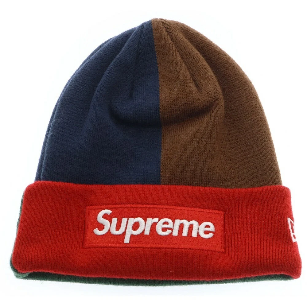 Supreme 24Awera Box Logo Beanie Multicolore Broderie Tricot Chapeau AC888