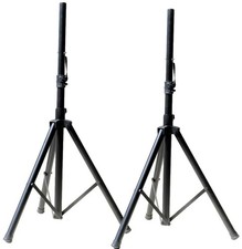 NEW PAIR OF MR DJ TRIPOD DJ PA SPEAKER STANDS ADJUSTABLE HEIGHT STAND
