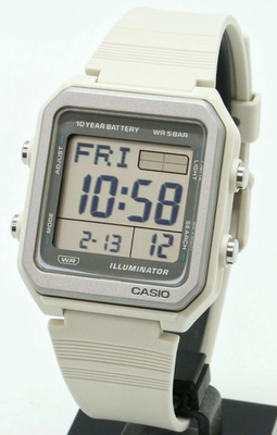CASIO Collection W-221H-8AJF Ivory & W-221H-1AJF Black Watch Set
