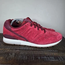 New Balance 996 Mens Size 12 D Lifestyle Running Shoes MRL996LO Red White Suede