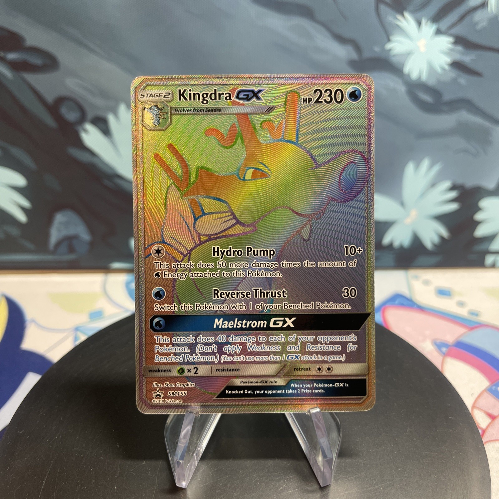 Pokemon Kingdra GX | SM155 | Sun & Moon Promo | Black Star | NM