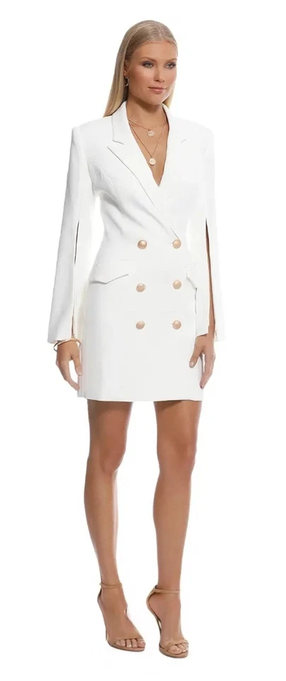 MISHA COLLECTION *Size 12" Ariel Blazer Dress In IVORY - image 3 of 4