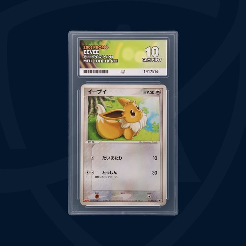Pokemon Eevee Promo 111/pcg-p Meiji Chocolate Japanese Ace 10 Gem Mint POP 3