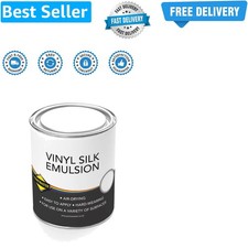 Silk Emulsion Paint - Water-Based for Interior Walls with Reflective Finish |...