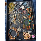 Vintage Costume Jewelry Lot Bohemian Beaded Necklaces Bracelets Earrings