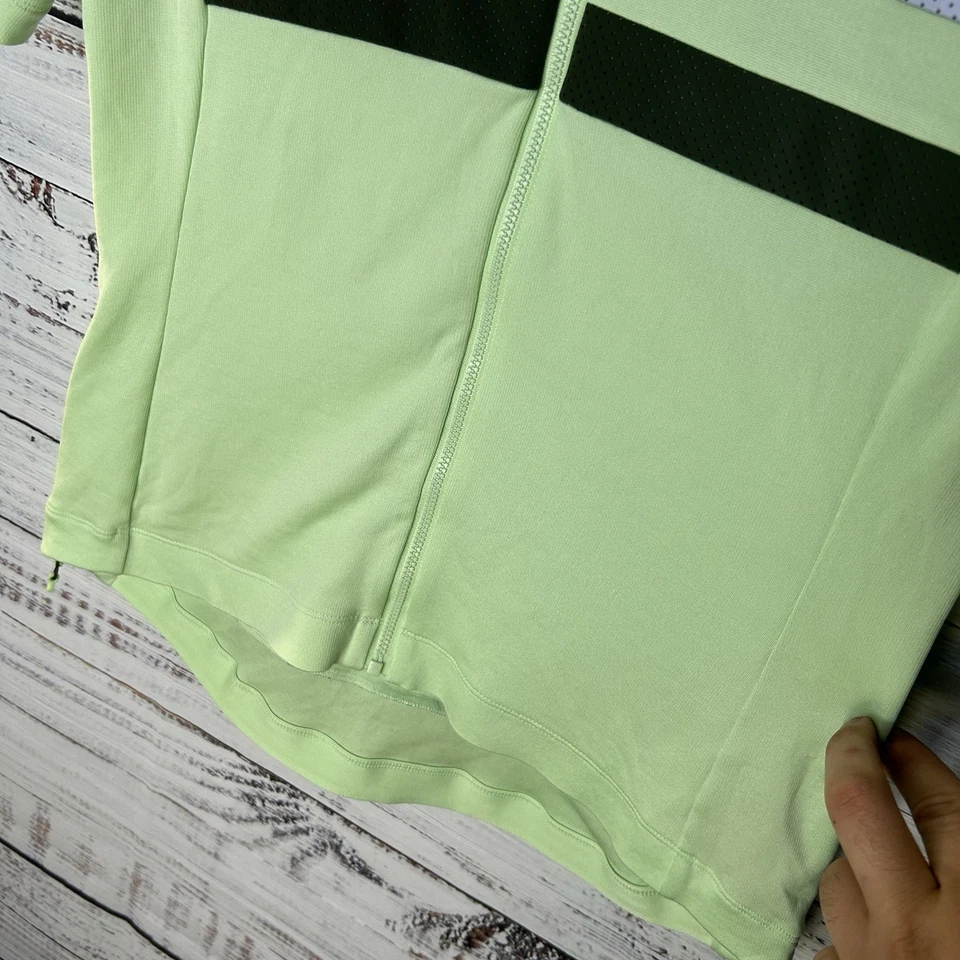 Rapha Brevet Jersey Cycling Short Sleeve Mint Green Reflective Womens Large $200 - Image 4 of 4