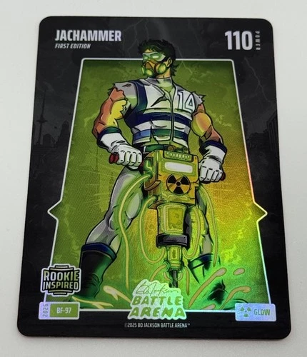 Jac Caglianone JacHammer 2026 Bo Jackson Battle Arena Glow Battlefoil BF-97