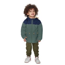 Carter's Boys Green/Blue Midweight Jacket Coat Water Resistant Lined, Size 4T