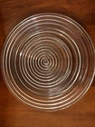 Anchor Hocking Manhattan Depression Glass  Clear  10” Round Dinner Plate