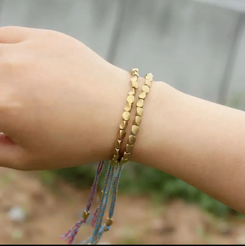 Tibetisches Glücksarmband Buddhistischer Schmuck Kupfer Perlen Armband Glück - Bild 4 von 4