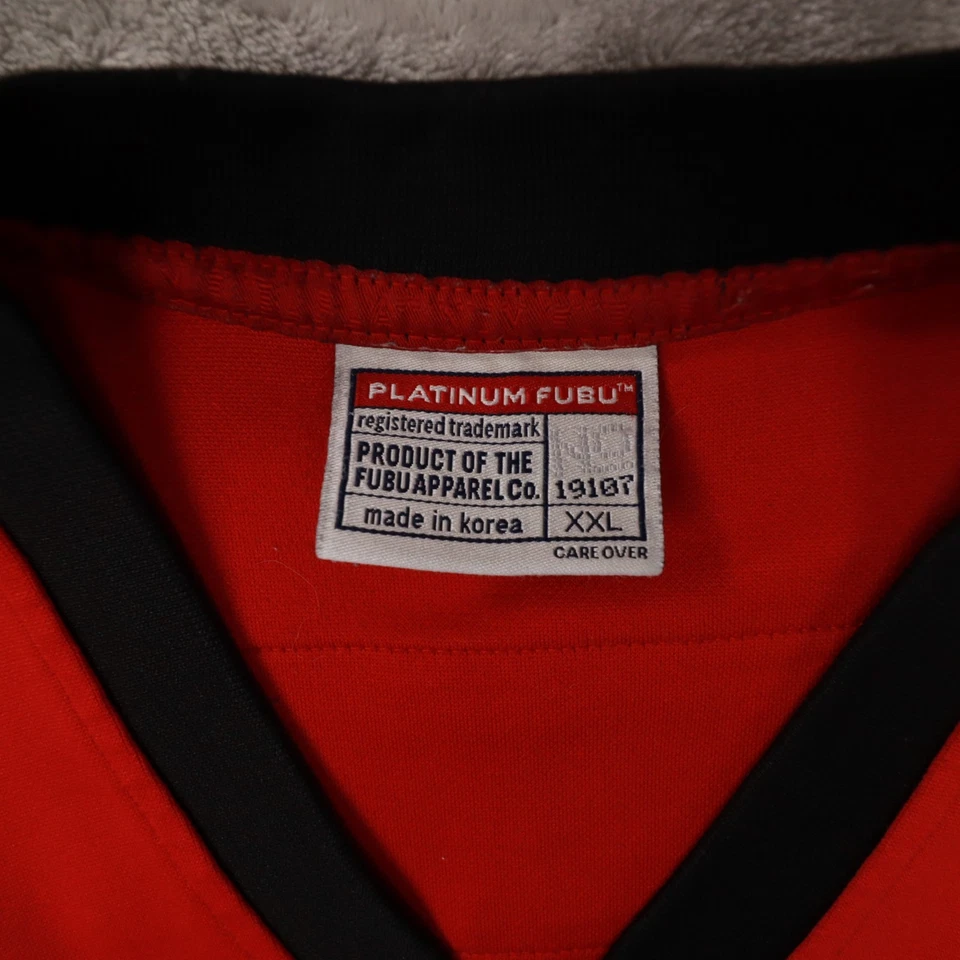 Camiseta de fútbol Fubu Platinum vintage Fat Albert roja blanca negra XXL para hombre Foto 2 de 4