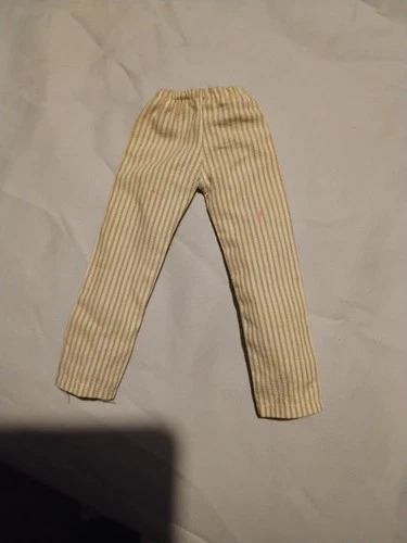 Vintage 1960s Mattel Ken Doll’s Pajama pants #781 Brown White Stripe
