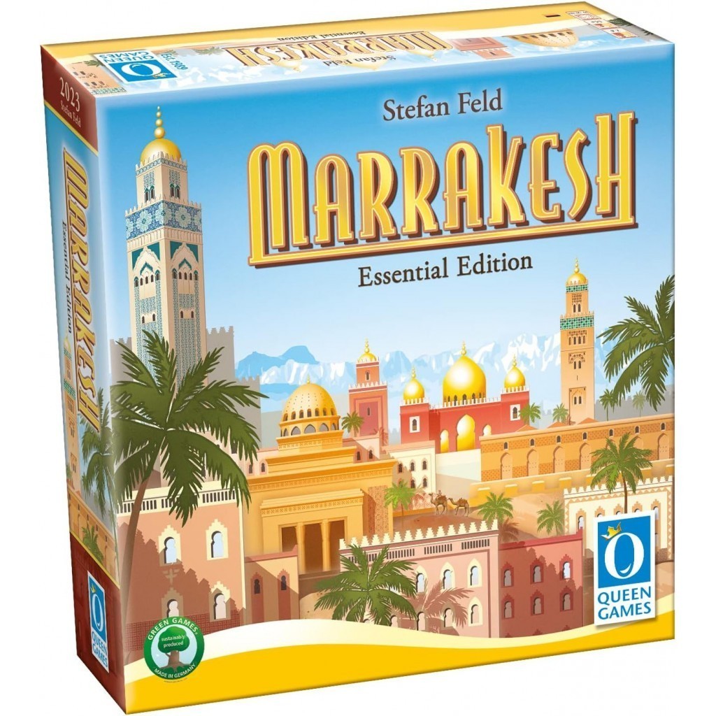 Jeux de société Marrakesh avec tour de dés innovante pour amateurs de draft