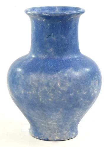 Roseville Pottery Early Carnelian Arts and Crafts Vase, Shape 45-8 Great Glaze!