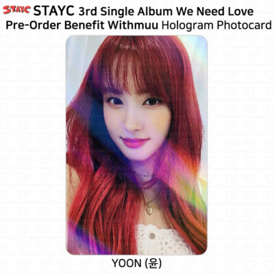 stayc ユン　we need love トレカ STAYC 3rd Single Album We Need Love Everline Withmuu Fansign