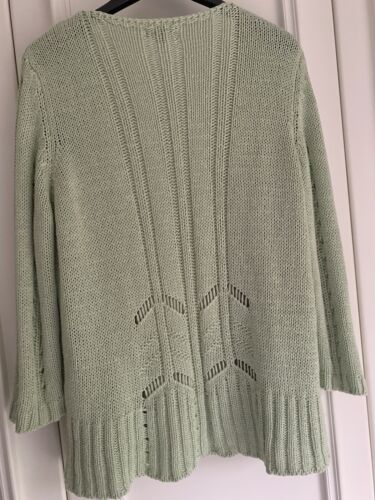 Cardigan, Delicate, Pale Green, XL, M&S, Per Una, 100% Acrylic - Picture 3 of 6