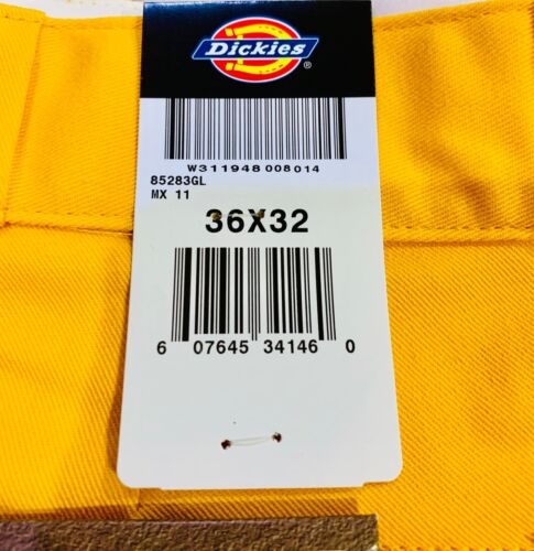 Vintage Y2K Dickies Double Knee Cell Phone Work Pant Gold Yellow 85283 NWT 32-48 - Picture 17 of 23