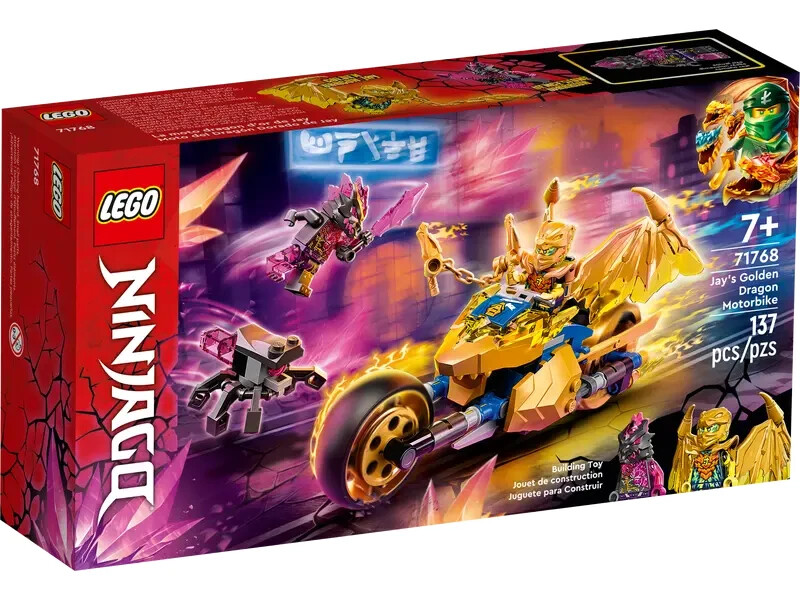 Lego Jay's Golden Dragon Motorbike 71768 NINJAGO Minifigure