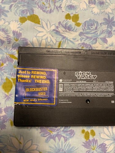 VHS Video Cassette DICK TRACY Warren Beatty Ex-Rental - Picture 15 of 20