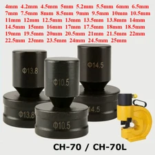 1 Set Hydraulic Punching Mould CH-70 Manual Punch Dies Circular Hole 4mm to 25mm