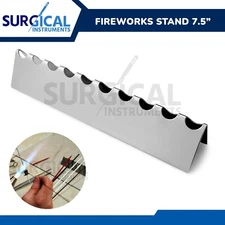 Fireworks Stainless Steel Tool & Glass Rod Rest 10 Slots 7-1/2" Lampworking Bead