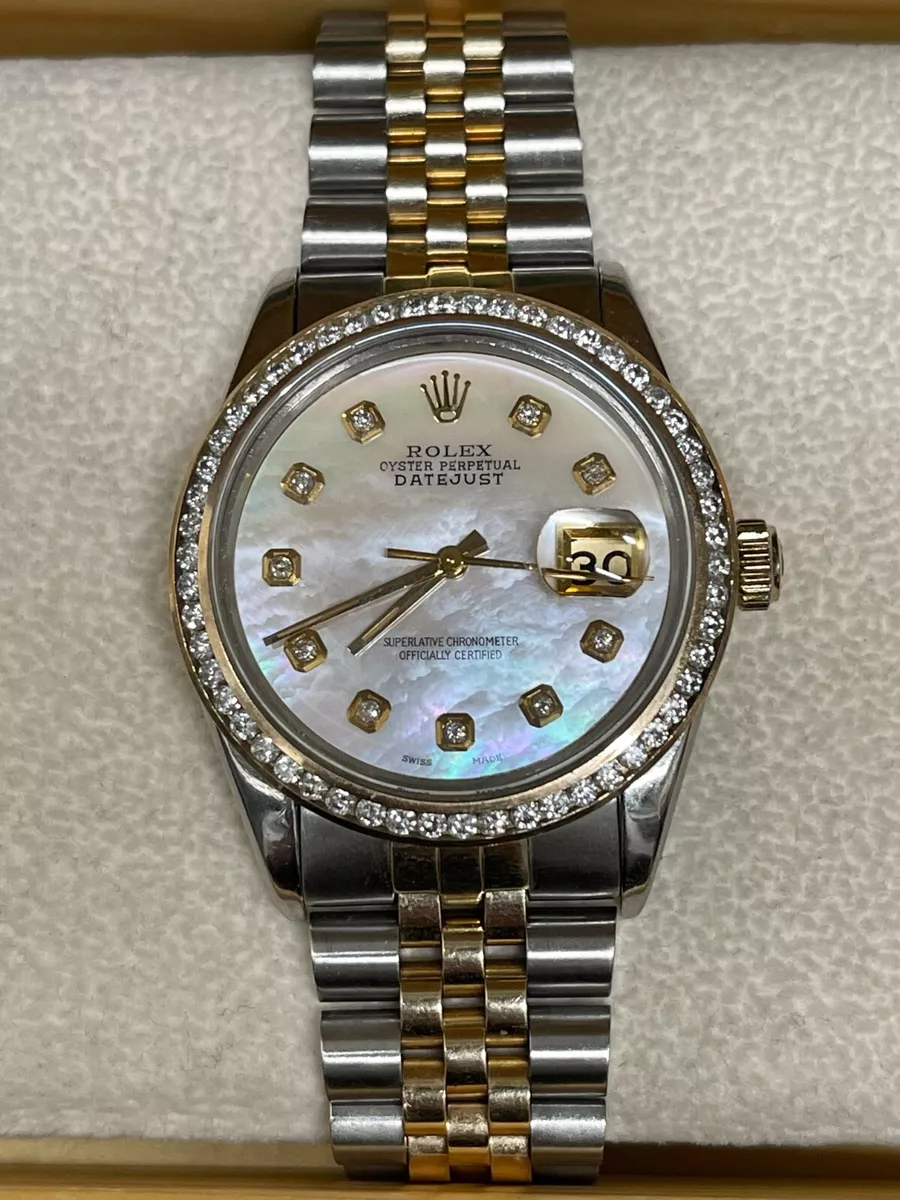 Rolex oyster top diamond bezel