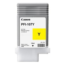 Canon 6708B001 PFI-107 Y Tintenpatrone gelb, Inhalt 130 ml für Imageprograf