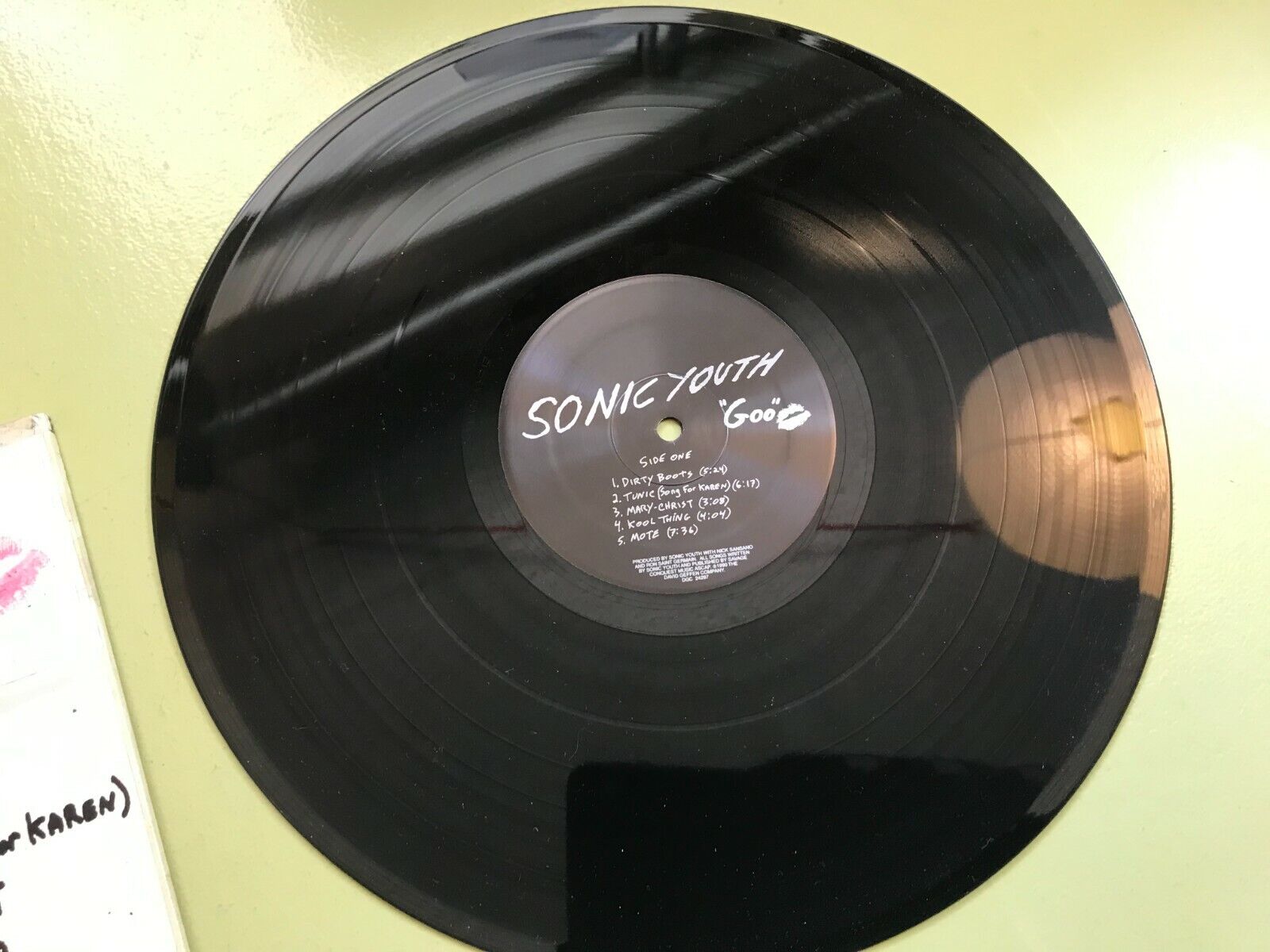 Goo (Sonic Youth) Vinyle 33 tours et sa pochette sérigra…