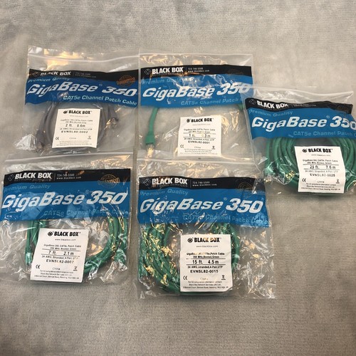 Black Box GigaBase 350 CAT5e Ethernet Patch Cable Booted