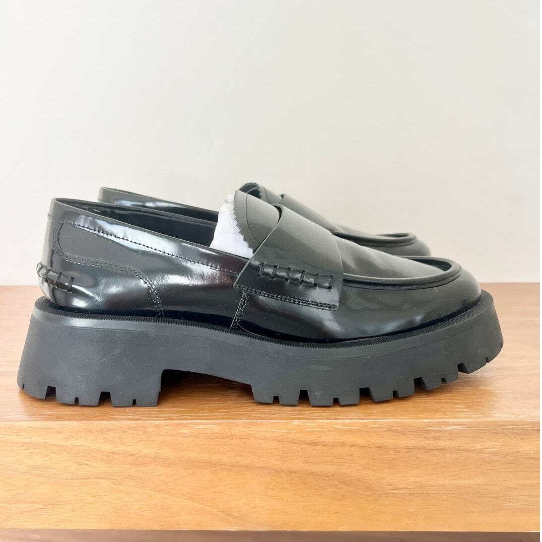 NWT Tony Bianco Brooklyn Hi Shine Leather Loafer Shoes Black NWT Tony Bianco Brooklyn Hi Shine Leather Loafer Shoes Black