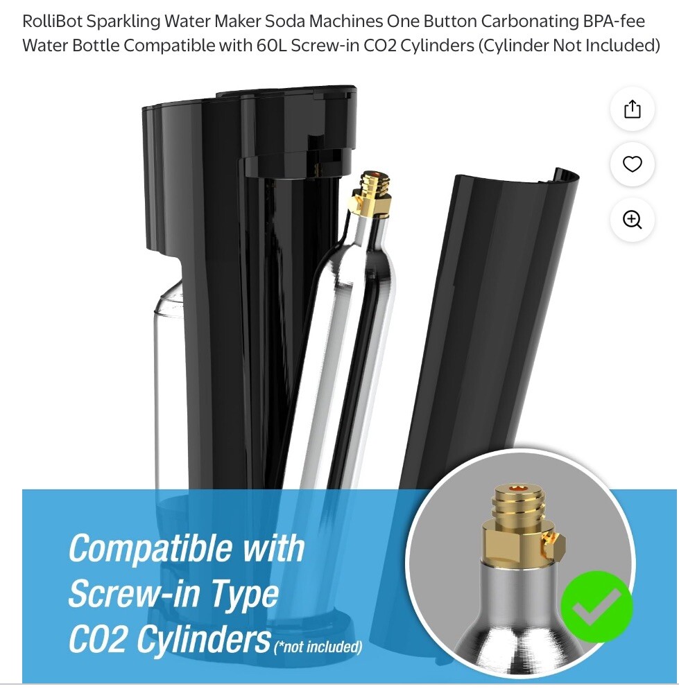 Rollibot Soda Water Maker (similar to Soda Stream)