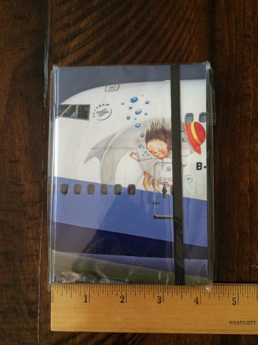 China airlines Note book Jimmy Illustration on 747 New RARE COLLECTOR ITEM - Picture 5 of 7
