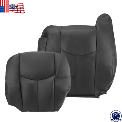 For 2003-2007 Chevy Silverado 1500 2500 Dark Gray Front Side Seat Cover & Foam