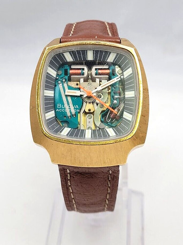 🔥🔥 Rare! Vintage! - BULOVA ACCUTRON - 214 1 Spaceview N6 (1976) GP Wristwatch!