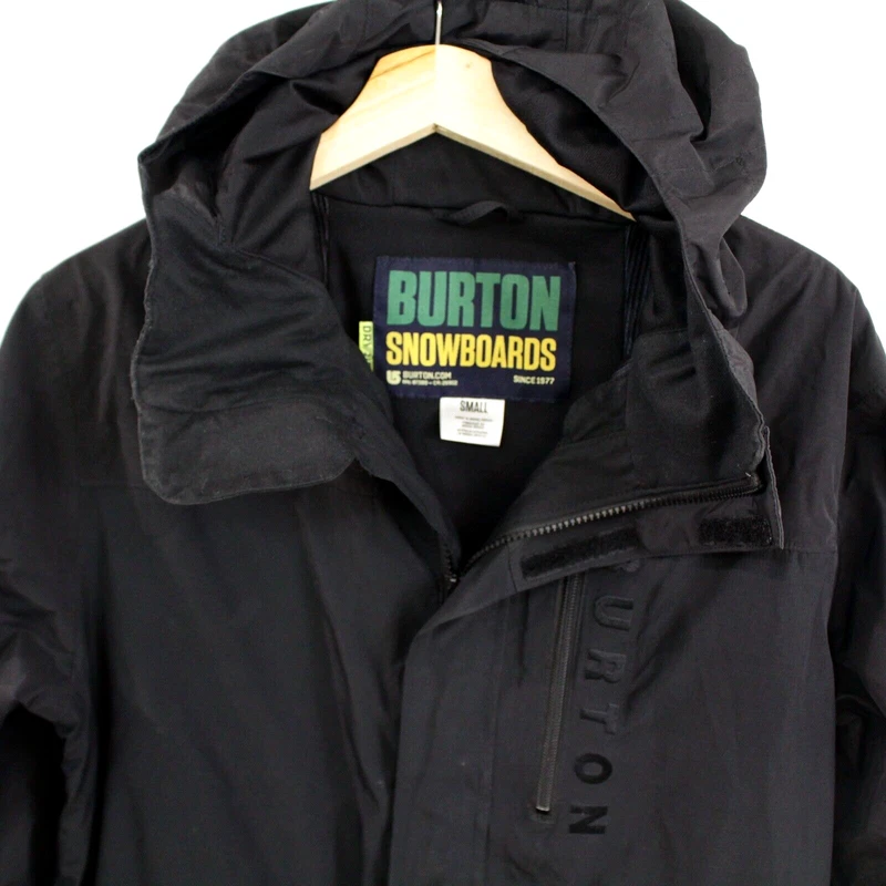 burton snowboard hooded full zip dryride jacket