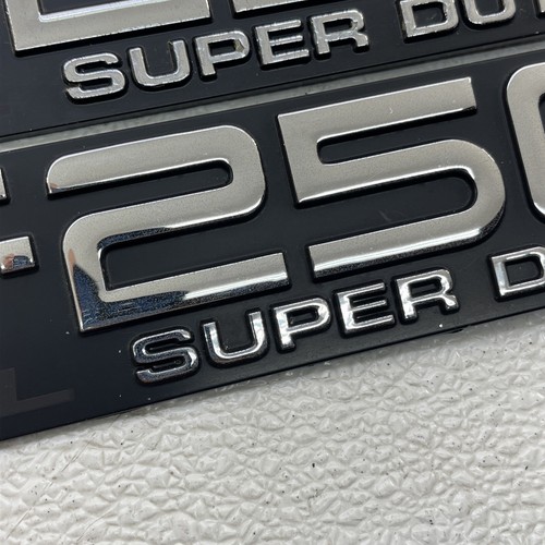 92-97 Ford F-250 XL Pair Of F-350 XL Super Duty Fender Badges OEM Driver Quality - 第 5/21 張圖片