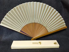 Suntory Whisky Hibiki 響 With aroma of whiskey Bamboo Folding fan With box サントリー