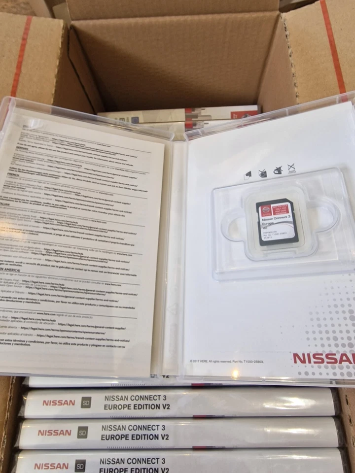 GENUINE SEALED NISSAN SAT NAV NAVIGATION SD CARD CONNECT3 V2 T1000-25802 - Image 3 of 3