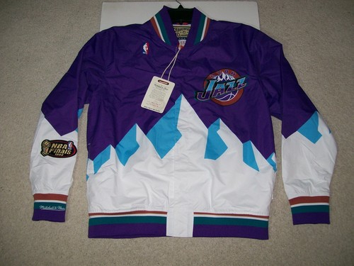 utah jazz throwback warm up jacket