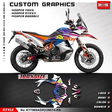 Stickers Complete Wrap Design for 790 890 Adventure R ADV R 2023 2024 Accessory