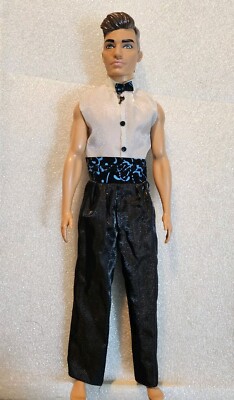 Mattel Barbie Boyfriend Ken Doll Brunette Molded Hair Man Boy