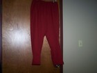 Ladies HABAND Pants Slacks Elastic Waist Sz 20 Average EUC Machine Wash Red — photo 3