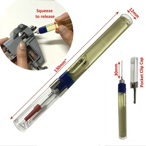Precision Oil Pen Needle Oiler For Watches Hobby Lubrication Pocket