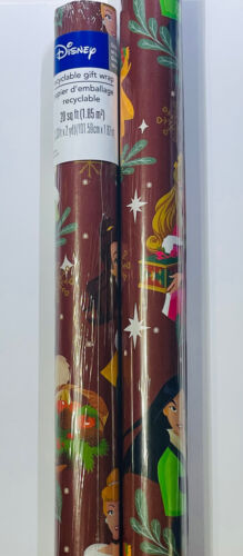 ✅ Double the Magic! 2 Rolls Disney Princess Gift Wrap (40 sq ft Total)-Fairytale - Picture 1 of 4