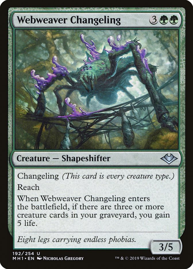 Webweaver Changeling [Modern Horizons] Magic MTG | eBay