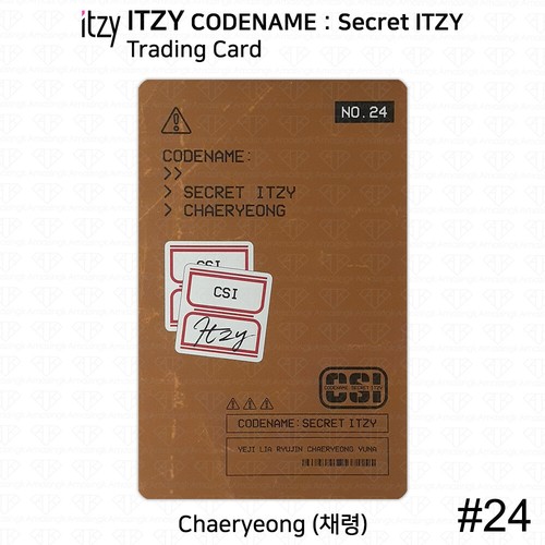 ITZY CSI Code Name Secret ITZY Trading Card Photocard Yeji Lia Ryujin Chaeryeong - Picture 70 of 108