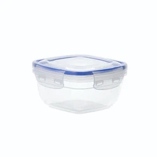 Large Plastic Food Storage Container with airtight Lid, Leakproof (BPA Free)