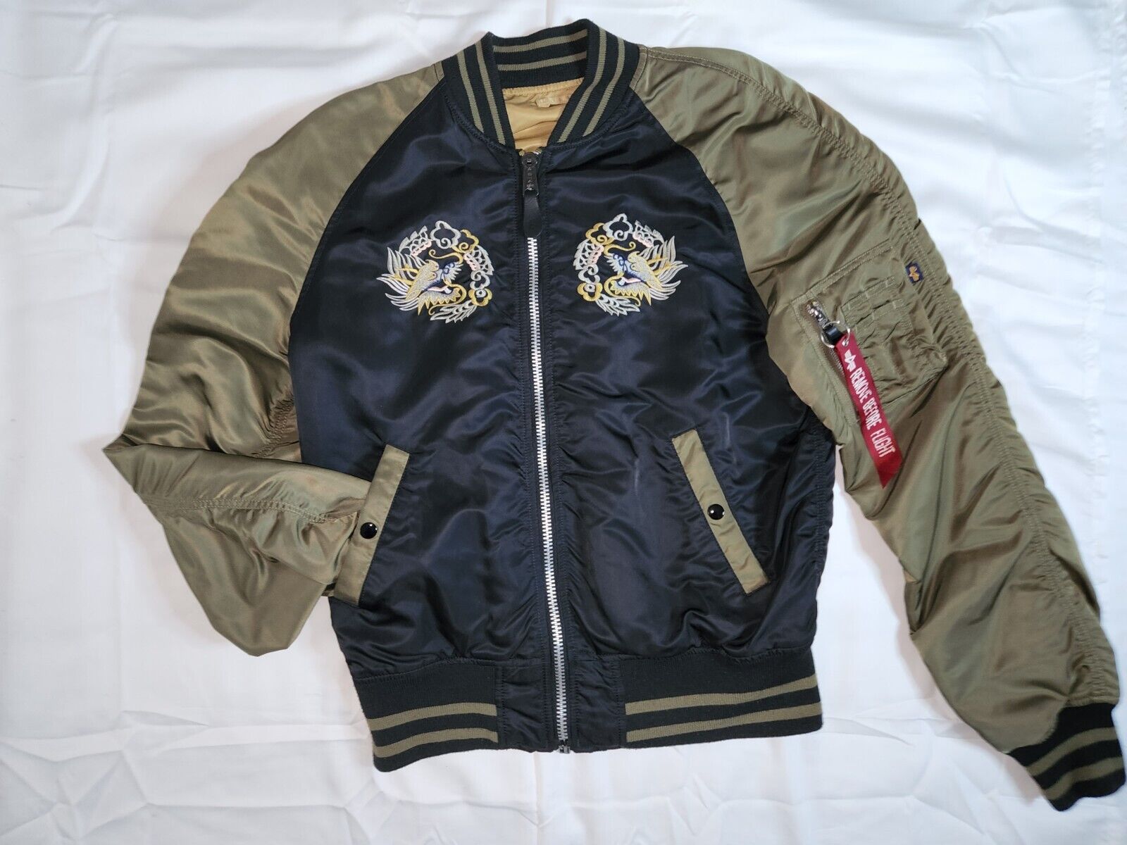 Pre owned Alpha industries MA1 Men's Japan bomber flight jacket